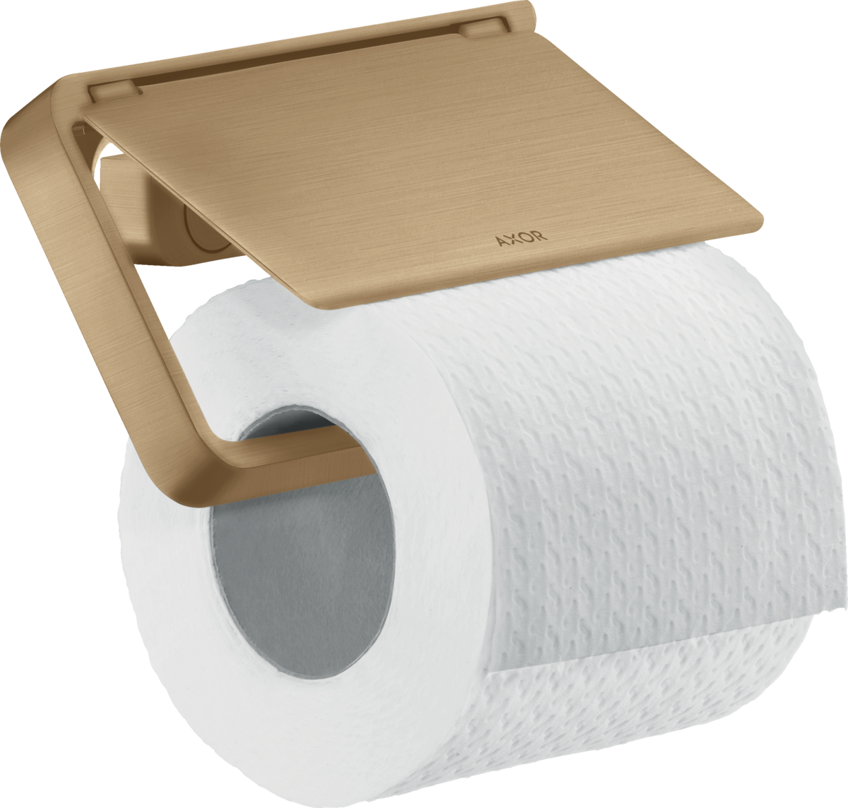 HANSGROHE AXOR Universal držák na toaletní papír s krytkou #42836140 - kartáčovaný bronz