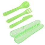 Příborová sada, plast, zelená #150012832