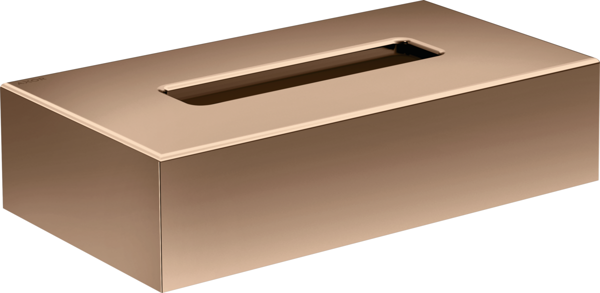 HANSGROHE AXOR Univerzální kruhový box na kosmetické kapesníky #42873300 - leštěný červenozlatý