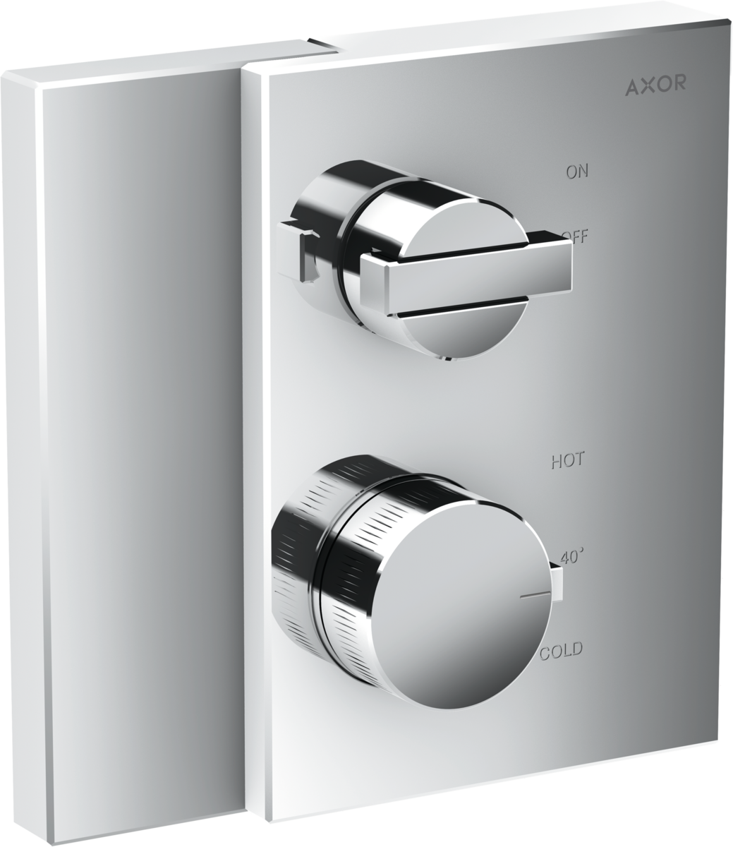 HANSGROHE Skrytý termostat AXOR Edge s uzavíracím ventilem #46750000 - chrom