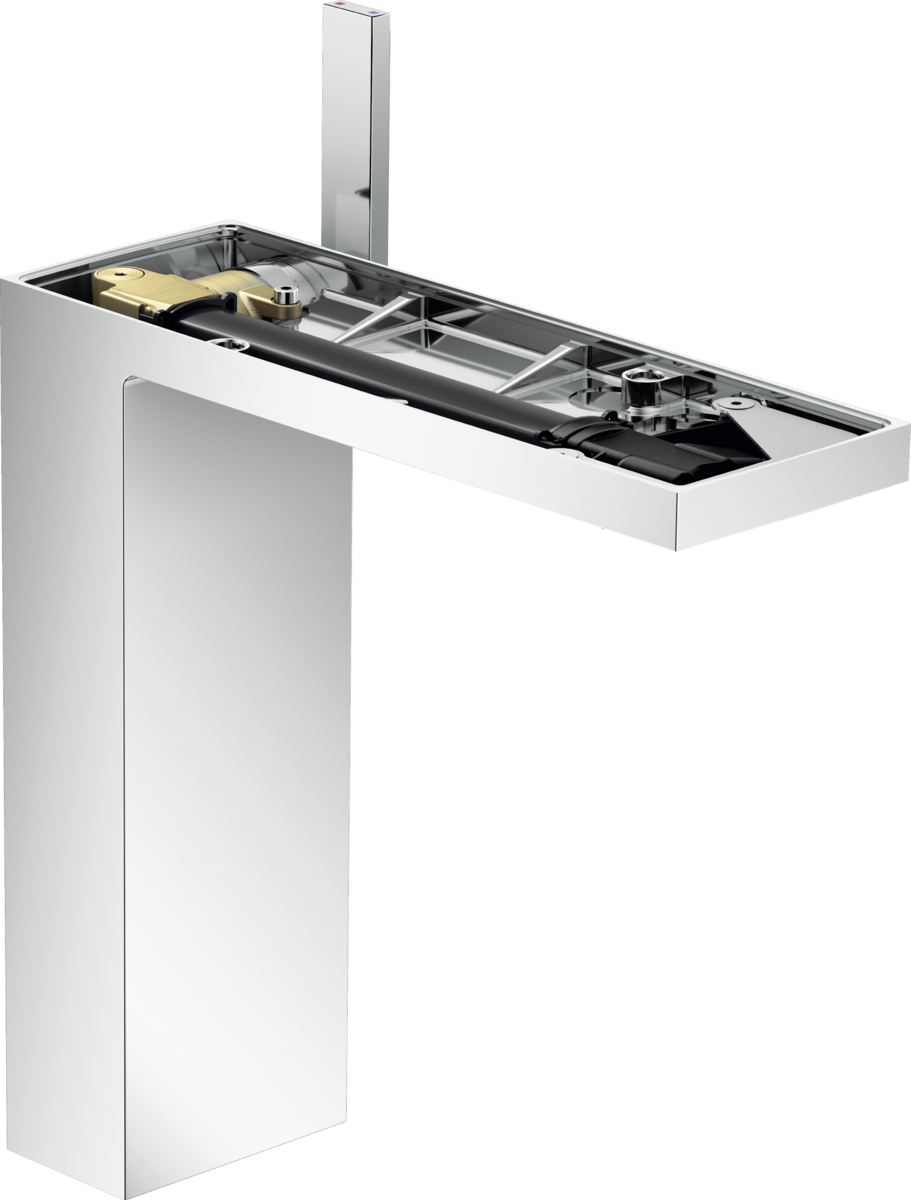 HANSGROHE AXOR MyEdition Páková umyvadlová baterie 230 pro umyvadlové mísy s odtokovou soupravou Push-Open, bez destičky #47022000 - chrom