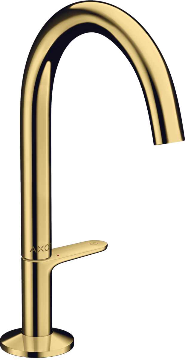 HANSGROHE AXOR One Umyvadlová baterie Select 170 s odtokovou soupravou Push-Open #48020990 - leštěný vzhled zlata
