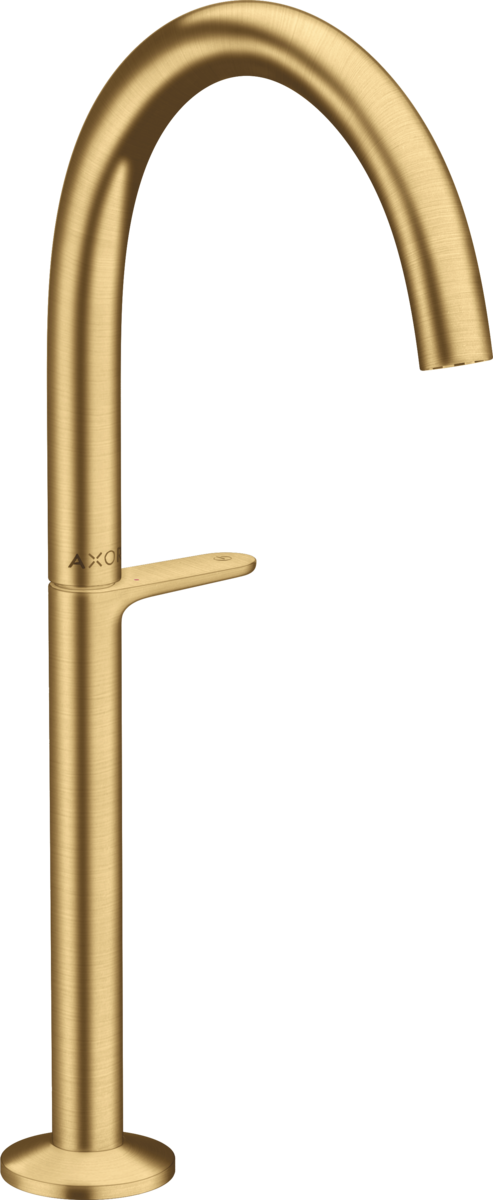 HANSGROHE AXOR Jedna umyvadlová baterie Select 260 pro umyvadla na desku s push-open výsuvným odpadem #48030250 - Brushed Gold Optic