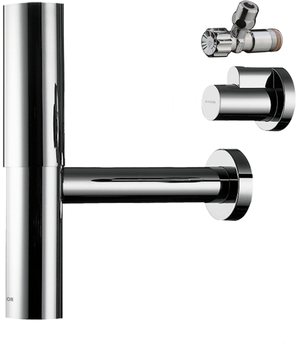 HANSGROHE Flowstar designový sifon, sada #51304820 - kartáčovaný nikl
