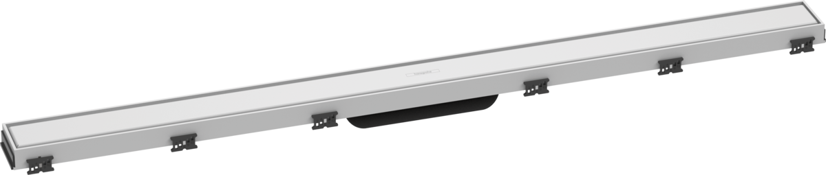 HANSGROHE RainDrain Match Vrchní sada sprchového žlabu 1000 s výškově stavitelným rámem #56041700 - matná bílá