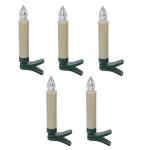 LED svíčky s kolíčkem na stromek 5 kusů