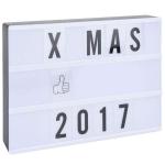 Světelný informační poutač se 100 znaky a čísly 31x23x6cm bílý/černý #150014182