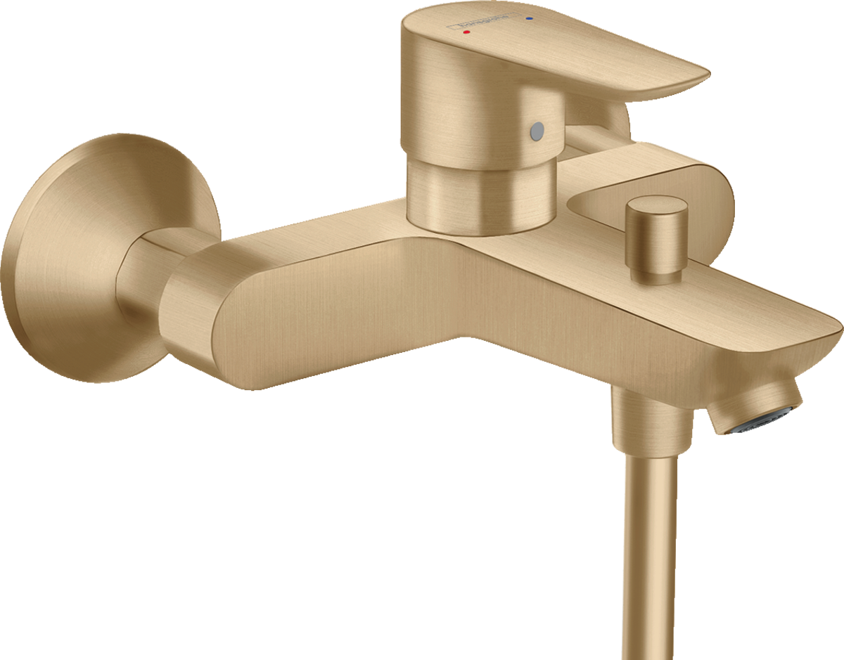 HANSGROHE Talis E Páková vanová baterie na stěnu kartáčovaný bronz 71740140