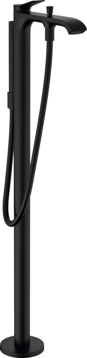 HANSGROHE Vivenis Páková vanová baterie volně stojící na podlaze matná černá 75445670