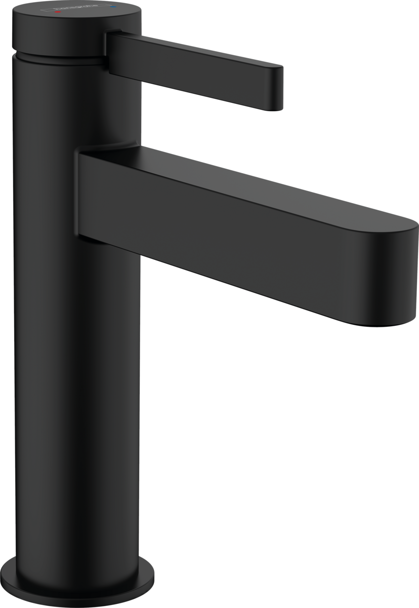 HANSGROHE Finoris Páková umyvadlová baterie 110 s odtokovou soupravou Push-Open #76023670 - matná černá