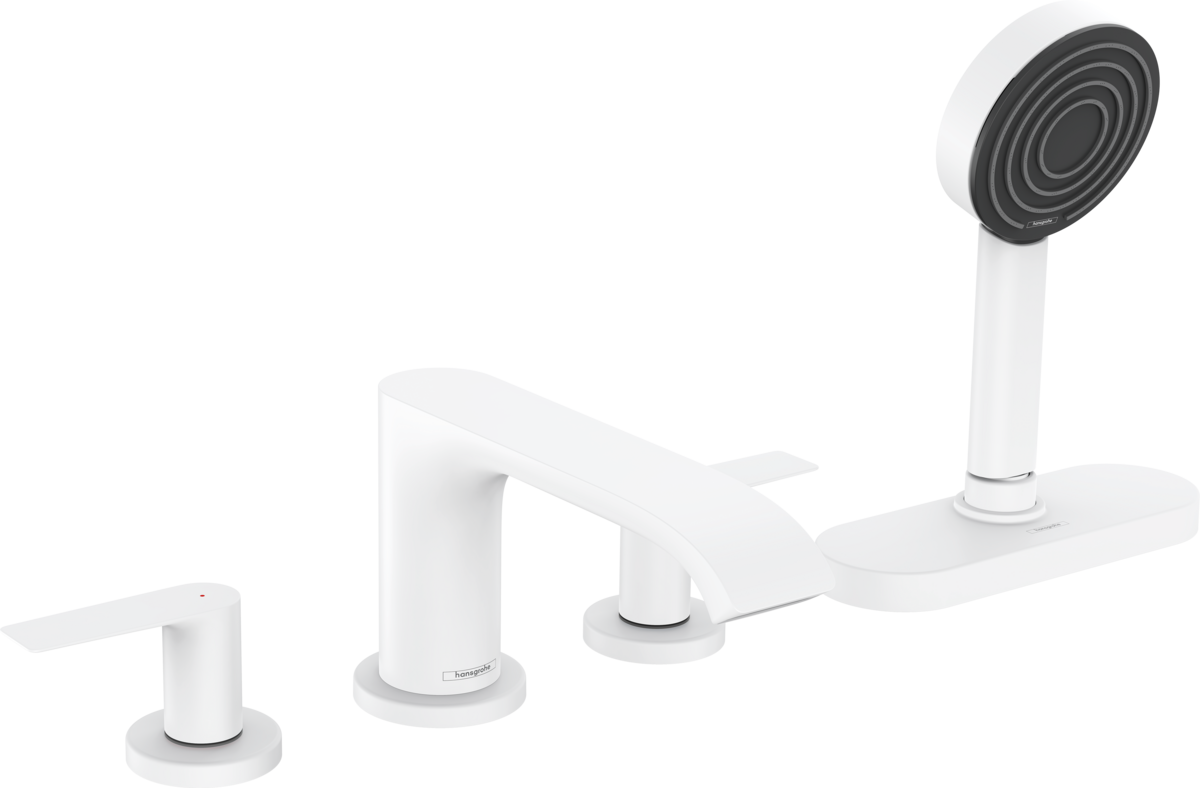 HANSGROHE Vivenis 4-otvorová baterie na okraj vany s tělesem sBox #75444700 - matná bílá