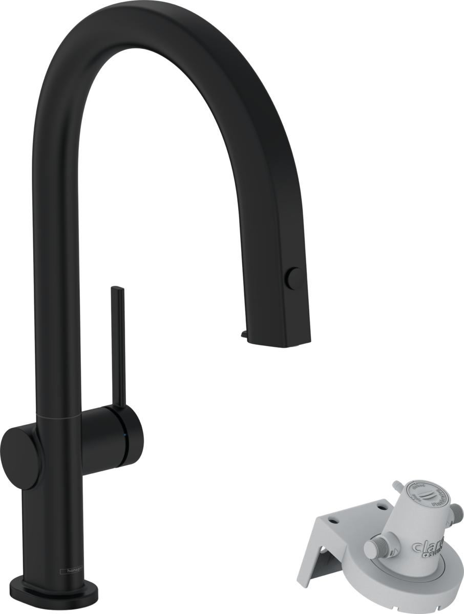 HANSGROHE Aqittura M91 FilterSystem 210, vytahovací výtok, 1jet, sBox #76826670 - matná černá
