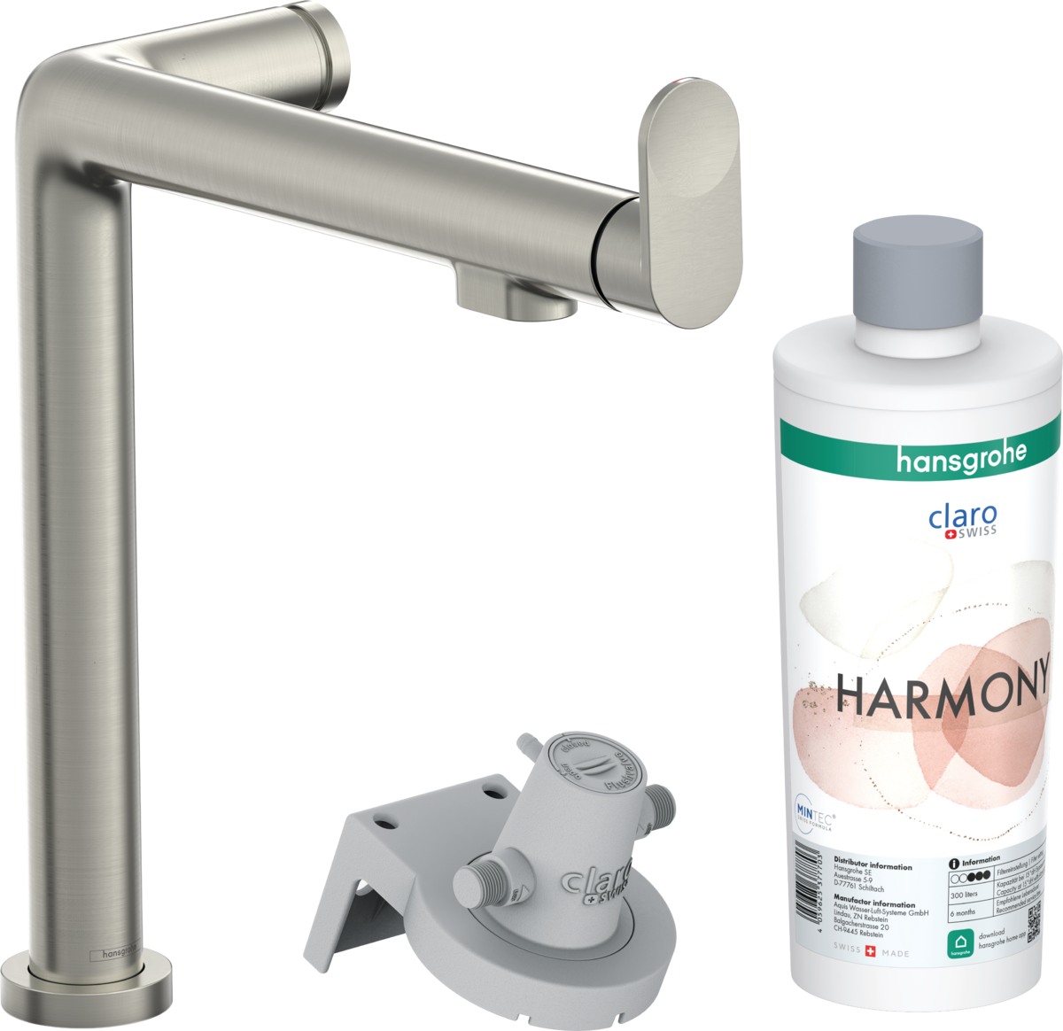 HANSGROHE Aqittura M91 FilterSystem 240, 1jet, startovací sada #76802800 - povrchová úprava nerezová ocel