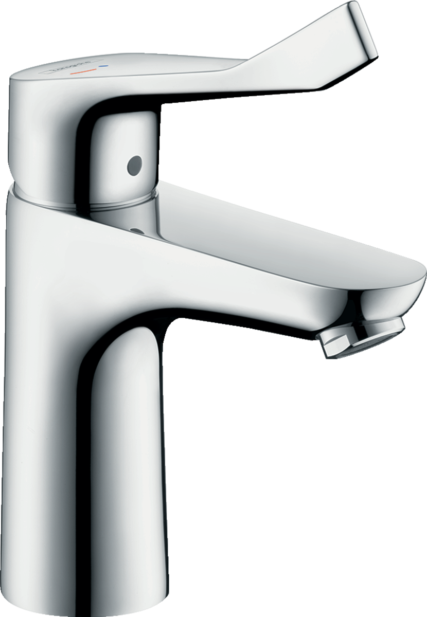 HANSGROHE Focus Páková umyvadlová baterie 100 CoolStart s prodlouženou rukojetí 12,1 cm, bez odtokové soupravy #31917000 - chrom