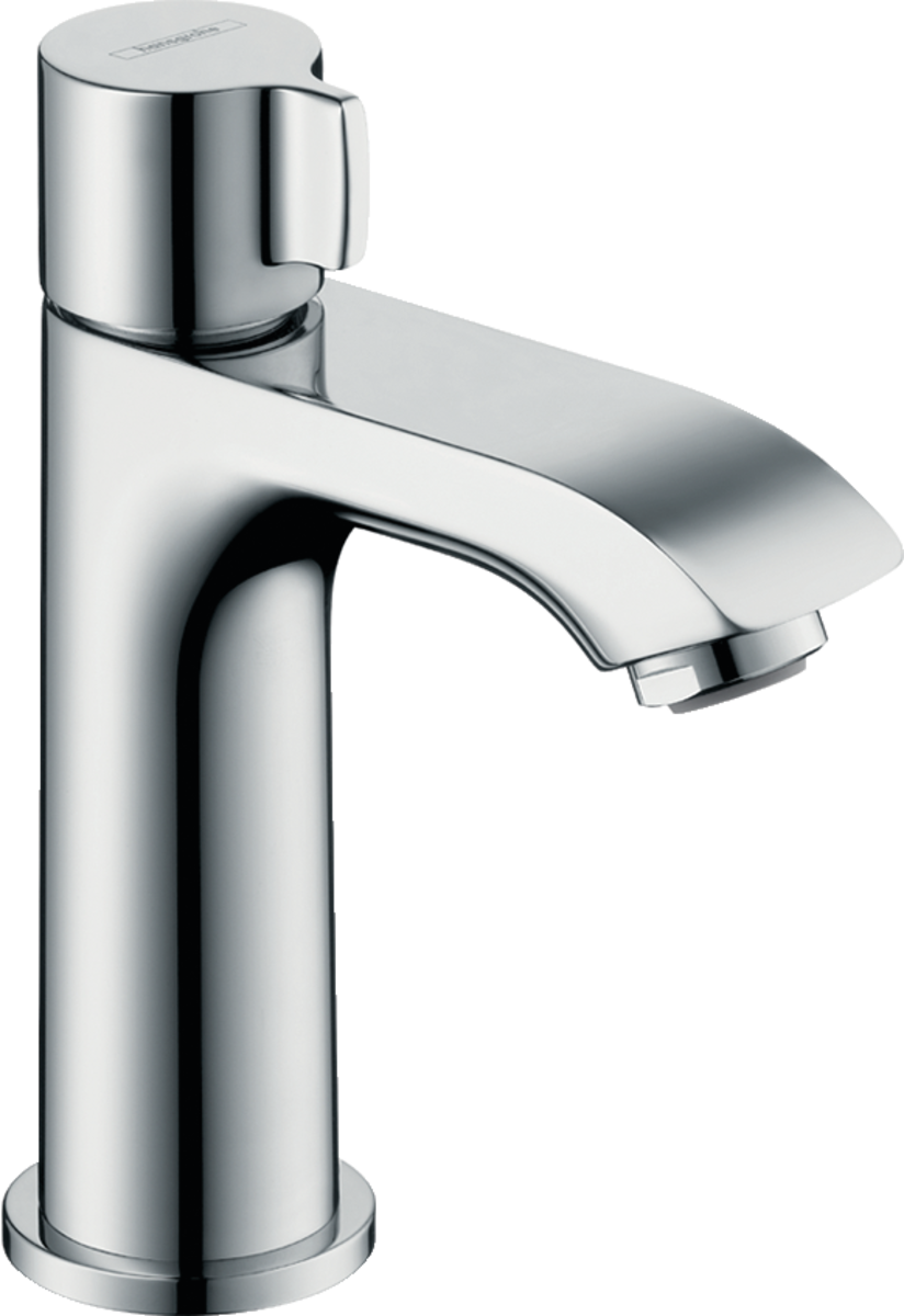 HANSGROHE Metris Stojánkový ventil 100 pro studenou nebo předem nastavenou vodu bez odtokové soupravy #31166000 - chrom