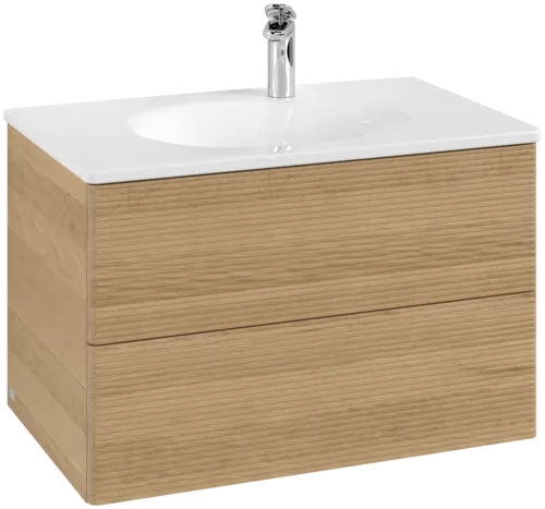 VILLEROY BOCH Toaletní skříňka Antao, 2 výsuvy, 788 x 504 x 496 mm, přední část s konstrukcí, medový dub #K04100HN