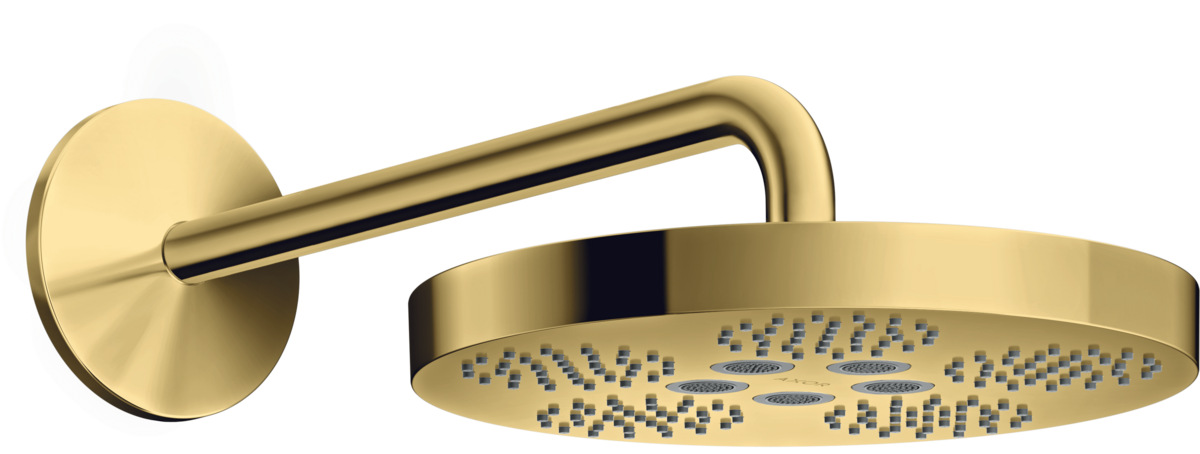 HANSGROHE AXOR One horní sprcha 280 1jet se sprch. ramenem #48491990 - Gold Optic