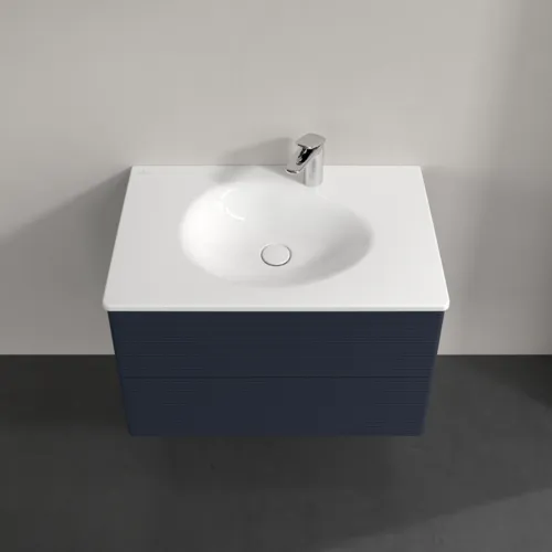 VILLEROY BOCH Toaletní skříňka Antao, 2 výsuvy, 788 x 504 x 496 mm, texturovaná přední strana, matný lak Midnight Blue #K04100HG, obrázek 4