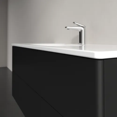 VILLEROY BOCH Toaletní skříňka Antao, 2 výsuvy, 1188 x 504 x 492 mm, přední strana bez konstrukce, černý matný lak #K06000PD, obrázek 5