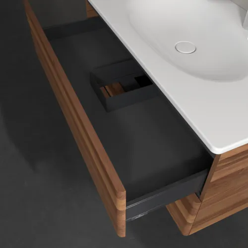 VILLEROY BOCH Toaletní skříňka Antao, 2 výsuvy, 988 x 504 x 496 mm, přední strana bez konstrukce, teplý ořech #K05000HM, obrázek 7