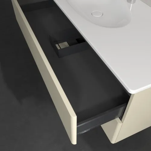 VILLEROY BOCH Toaletní skříňka Antao, 2 výsuvy, 1188 x 504 x 492 mm, přední strana bez konstrukce, hedvábně šedý matný lak #K06000HJ, obrázek 7