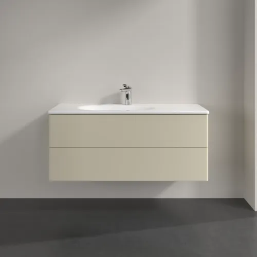 VILLEROY BOCH Toaletní skříňka Antao, 2 výsuvy, 1188 x 504 x 492 mm, přední strana bez konstrukce, hedvábně šedý matný lak #K06000HJ, obrázek 3