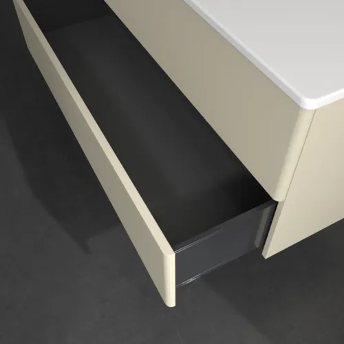 VILLEROY BOCH Toaletní skříňka Antao, 2 výsuvy, 1188 x 504 x 492 mm, přední strana bez konstrukce, hedvábně šedý matný lak #K06000HJ, obrázek 6