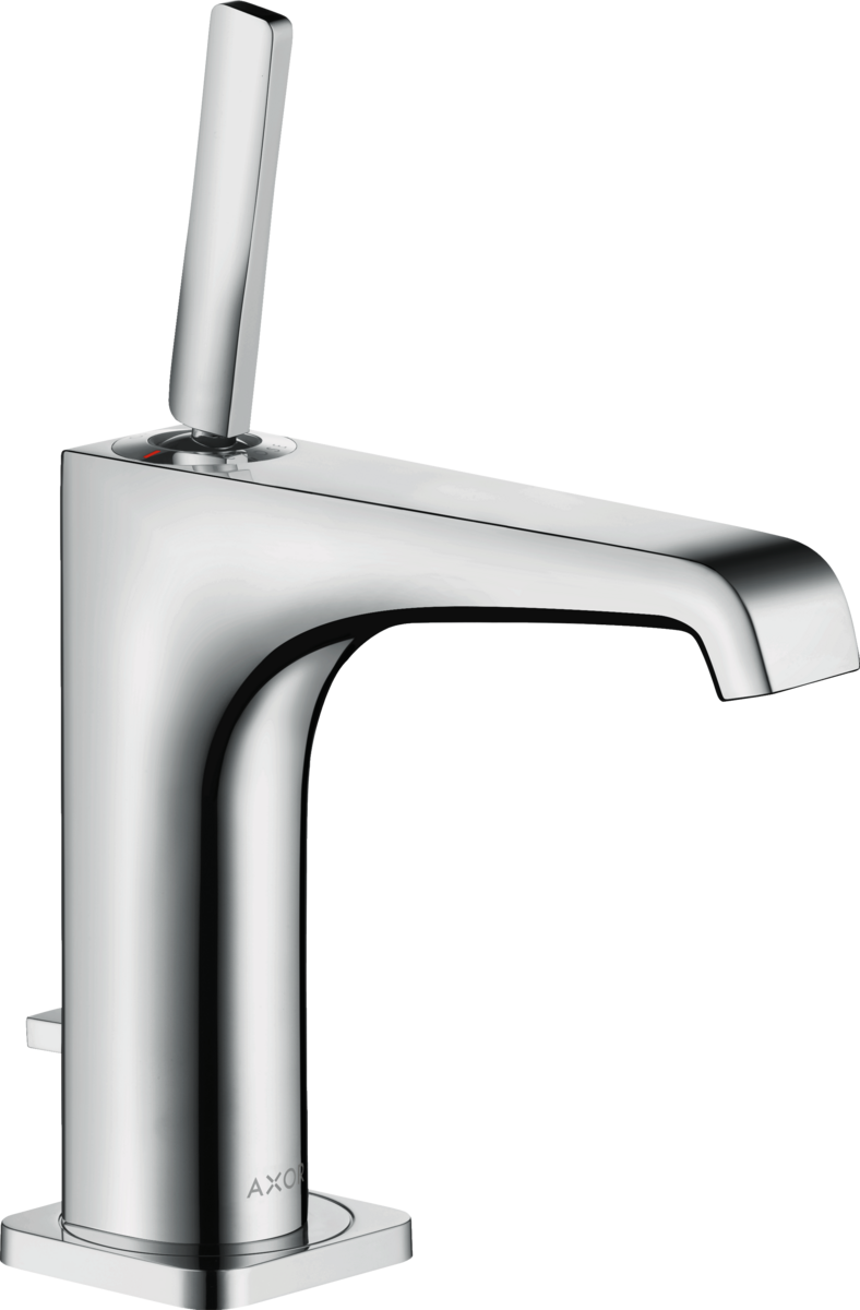 HANSGROHE AXOR Citterio E Páková umyvadlová baterie 130 s kolíkovou rukojetí a odtokovou soupravou s táhlem #36100000 - chrom