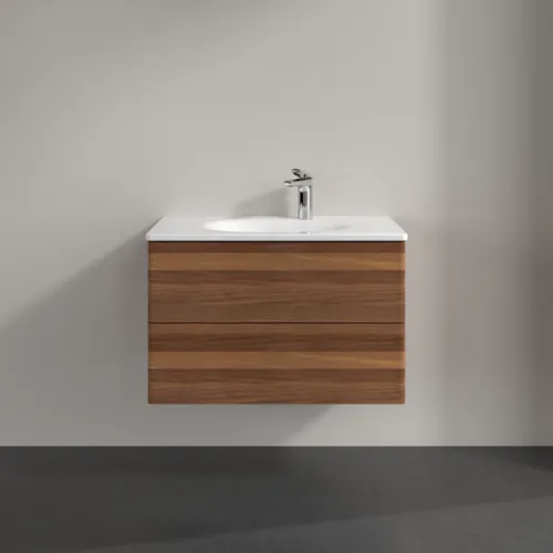 VILLEROY BOCH Toaletní skříňka Antao, 2 výsuvy, 788 x 504 x 496 mm, přední strana bez konstrukce, teplý ořech #K04000HM, obrázek 3