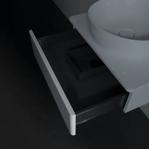 VILLEROY BOCH Toaletní skříňka Antao, 1 zásuvka, 600 x 190 x 500 mm, přední strana bez konstrukce, lesklý bílý lak / lesklý bílý lak #K07050GF, obrázek 8