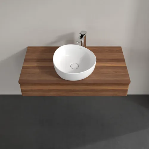 VILLEROY BOCH Toaletní skříňka Antao, 1 zásuvka, 1000 x 190 x 500 mm, čelo bez konstrukce, teplý ořech / teplý ořech #K09052HM, obrázek 4