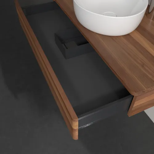 VILLEROY BOCH Toaletní skříňka Antao, 1 zásuvka, 1000 x 190 x 500 mm, čelo bez konstrukce, teplý ořech / teplý ořech #K09052HM, obrázek 7