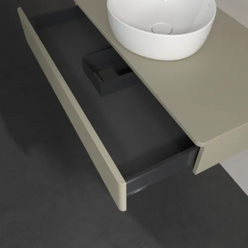 VILLEROY BOCH Toaletní skříňka Antao, 1 zásuvka, 1000 x 190 x 500 mm, texturovaná přední část, Stone Grey Matt Lacquer / Stone Grey Matt Lacquer #K09110HK, obrázek 6