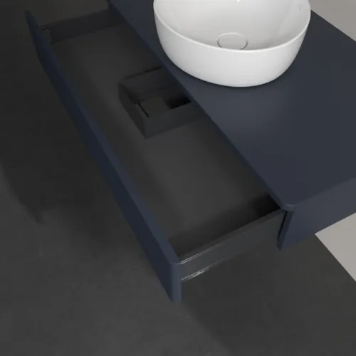 VILLEROY BOCH Toaletní skříňka Antao, 1 zásuvka, 1000 x 190 x 500 mm, texturovaná přední část, Midnight Blue Matt Lacquer / Midnight Blue Matt Lacquer #K09110HG, obrázek 6