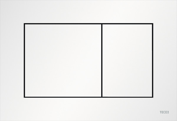 TECE TECEnow toilet flush plate dual-flush system, matt white #9240417