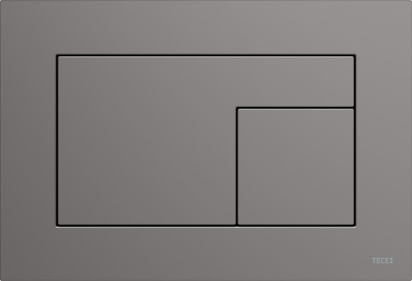TECE TECEvelvet toilet flush plate dual-flush system, anthracite #9240731