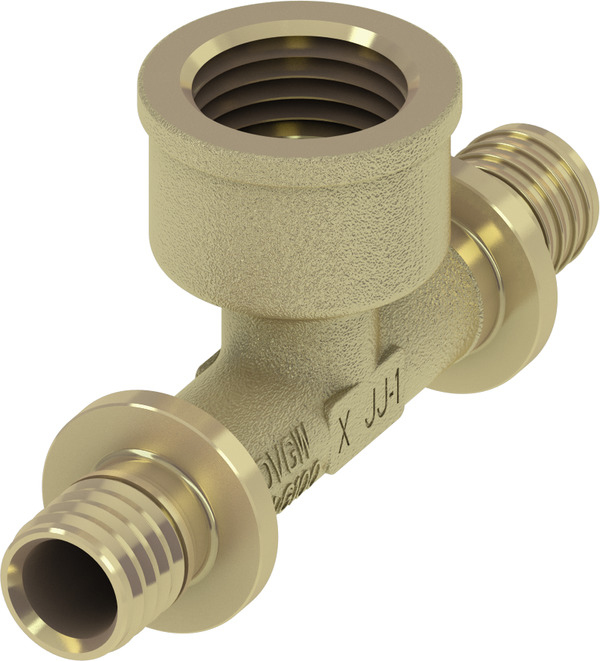TECE TECEflex tee 63 x 1 1/2" female thread x 63 silicon bronze #709808