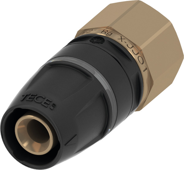 TECE TECElogo-Push female connector dimension 63 x Rp 2", red brass/Si-bronze #8713010
