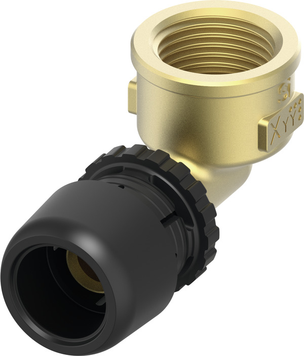 TECE TECElogo-Ax úhlová přechodová objímka rozměr 20 x Rp 1/2", křemíkový bronz #8802602