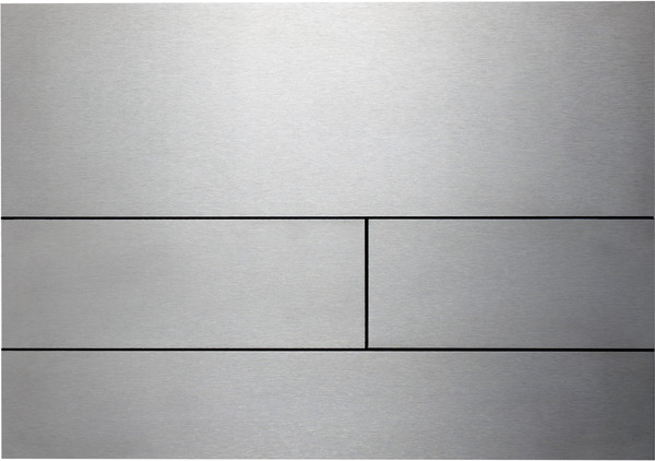 TECE TECEsquare metal toilet flush plate dual-flush system, brushed stainless steel (with anti-fingerprint) #9240810