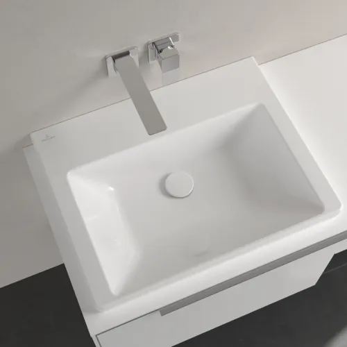 VILLEROY BOCH Umyvadlo Subway 3.0, 600 x 470 x 165 mm, bílá Alpine CeramicPlus, bez přepadu, leštěné #4A706FR1, obrázek 4