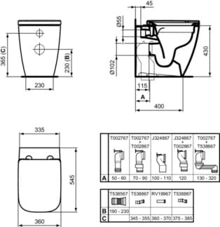 IDEAL STANDARD WC sedátko Ideal Standard i.life B s měkkým zavíráním, wrapover #T468301 - Bílá (Alpine), obrázek 10