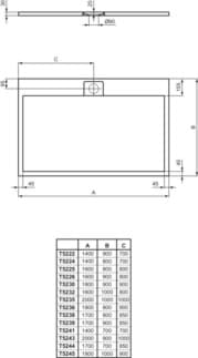 IDEAL STANDARD Obdélníková sprchová vanička Ultra Flat S i.life 2000x1000mm, v jedné rovině s podlahou #T5235FR - Carrara bílá, obrázek 4