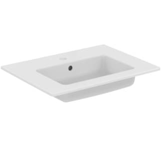 IDEAL STANDARD Nábytkové umyvadlo Eurovit 610x450 mm, s 1 otvorem pro baterii, s otvorem pro přepad (kulatý) #E066801 - Bílá (Alpine)
