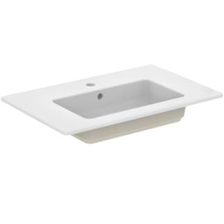 IDEAL STANDARD Nábytkové umyvadlo Eurovit 710x450 mm, s 1 otvorem pro baterii, s otvorem pro přepad (kulatý) #E053501 - Bílá (Alpine), obrázek 1