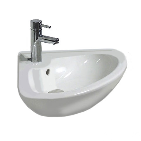 DURAVIT DuraPlus Triburg umývátko rohové 44 cm 0794440000 bílá