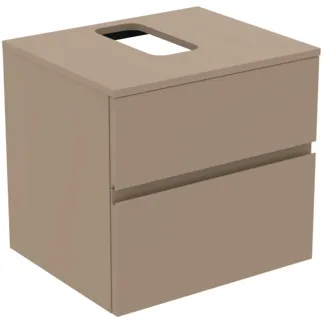 IDEAL STANDARD Toaletní skříňka Finesse 602x505 mm, se 2 výsuvy Soft-Close, s umyvadlovou deskou #E3496UP