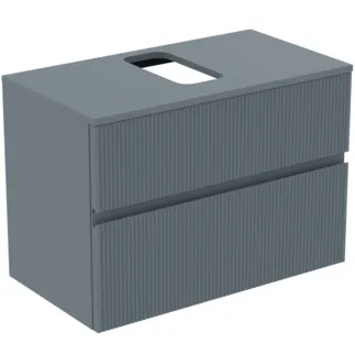 IDEAL STANDARD Toaletní skříňka Finesse 802x440 mm, se 2 výsuvy Soft-Close, s umyvadlovou deskou #E3477UQ