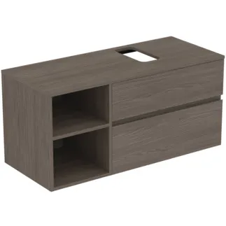 IDEAL STANDARD Toaletní skříňka Finesse 1202x505 mm, se 2 výsuvy Soft-Close, s umyvadlovou deskou #E3508UR