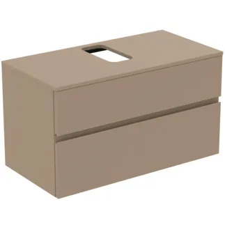 IDEAL STANDARD Toaletní skříňka Finesse 1002x505 mm, se 2 výsuvy Soft-Close, s umyvadlovou deskou #E3499UP